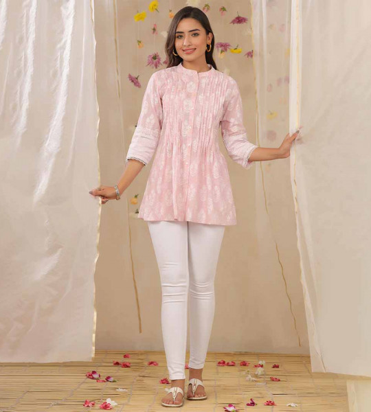 Women Neck Printed Tunic